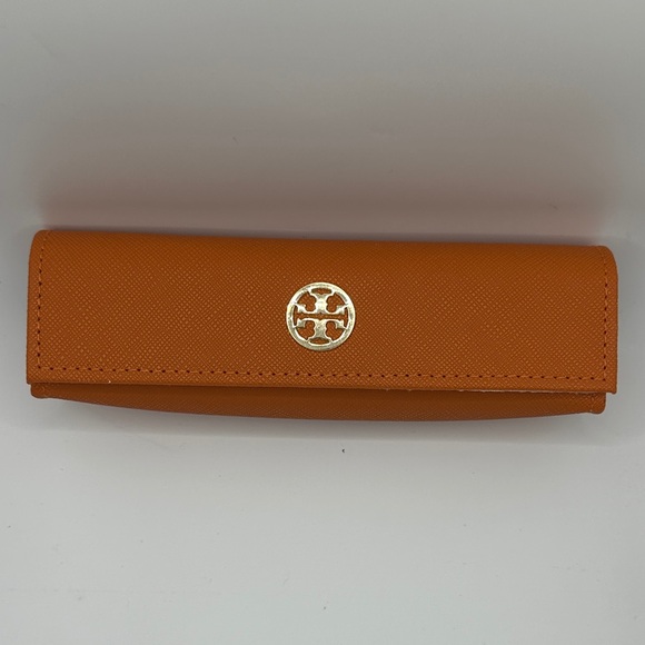 Tory Burch Accessories - Tory Burch Orange Eyeglass Case with Gold Logo